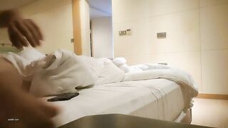 你是不是在拍我 我不跟你計較但你不能給別人看 你射裡面啦 大奶妹被探花無套內射