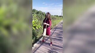 台灣熟女kitanasue【亞馨】露出外拍 性愛口交 - 21