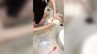 長髮美女 挑戰極限性愛 噴水 肛門調教-09